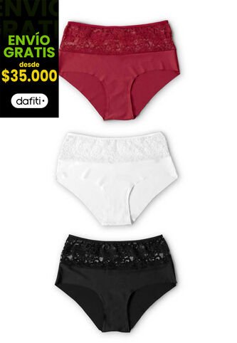 Cachetero Paq X3 Multicolor FI 101856 Formas Intimas