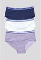 Cachetero Paq X3 Infantil Azul Oscuro/Blanco/Lila FI 87474 de Formas Intimas