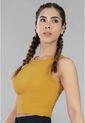 Crop Top Mujer Mostaza FI 7764 de Formas Intimas