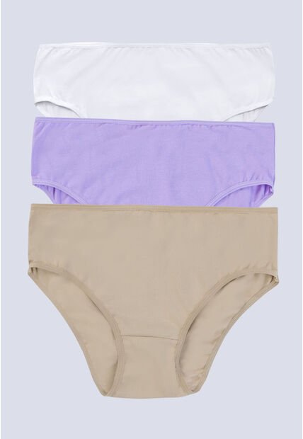 Panty Paq X3 Mujer Lila Tech/Piel/Blanco FI 96572