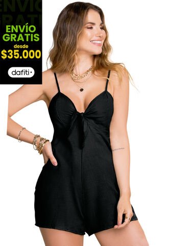 Enterizo Mujer Negro FI 76148 Formas Intimas