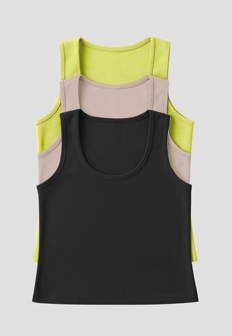 Camiseta Paq X3 Mujer Multicolor Fi 33603 Formas Intimas