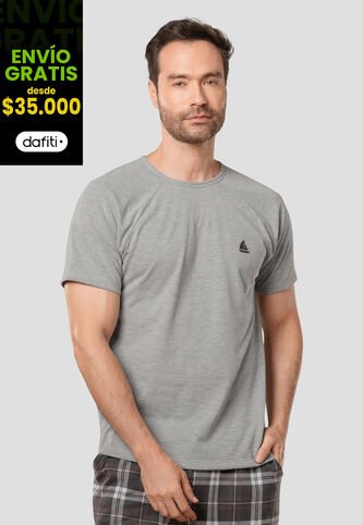 Camiseta Hombre Gris Jaspe Fi 105946 Formas Intimas