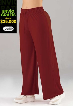 Pantalón Sudadera Mujer Rojo FI 8618