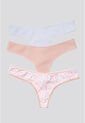 Brasilera Paq X3 Mujer Blanco/Rosa/Estampado FI 96636 de Formas Intimas