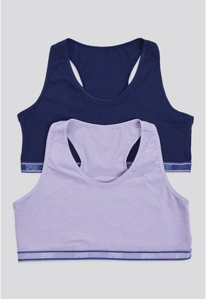 Top Paq X2 Infantil Azul Oscuro/Lila Tech FI 87473