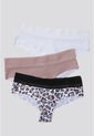 Cachetero Paq X3 Mujer Rosa Malva/Blanco/Estampado FI 96631 de Formas Intimas