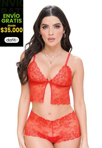 Pijama Mujer Rojo FI 101912 Formas Intimas