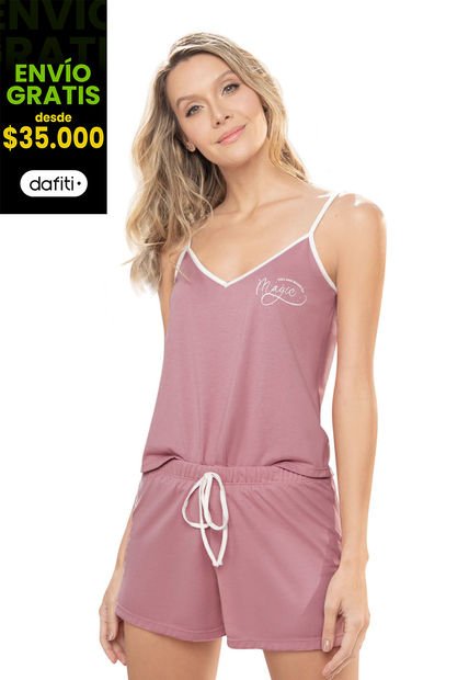 Pijama Mujer Rosa Fi 92296