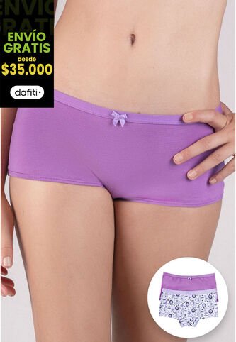 Bóxer Paq X2 Infantil Mora FI 79156 Formas Intimas