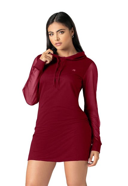 Vestido Mujer Vinotinto Fi 88799