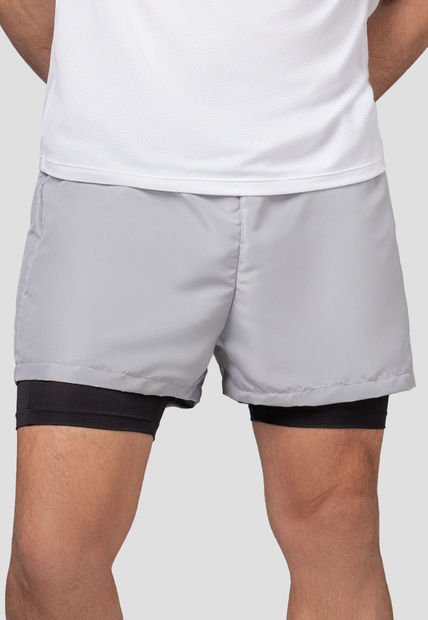 Pantaloneta Hombre Gris Medio Fi 106411