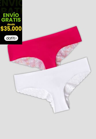 Cachetero Paq X2 Mujer Multicolor Fi 113036 Formas Intimas