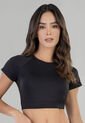 Crop Top Mujer Negro FI 92901 de Formas Intimas