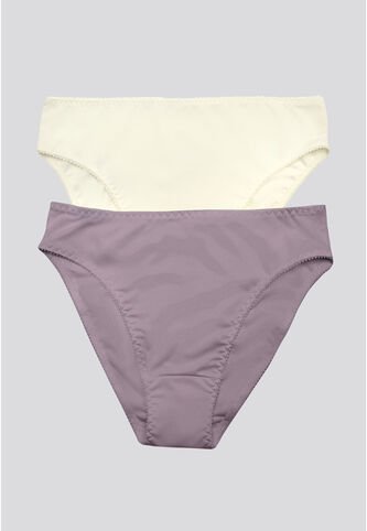 Panty Paq X2 Mujer Marfil/Morado FI 96633 Formas Intimas