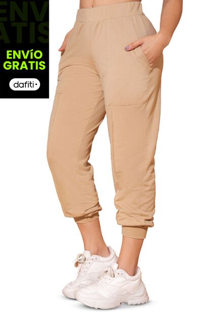 Pantalón Sudadera Mujer Marrón Fi 34880