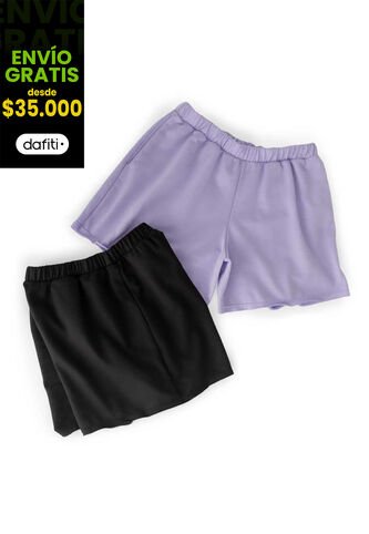 Short Paq X2 Mujer Multicolor FI 540 Formas Intimas