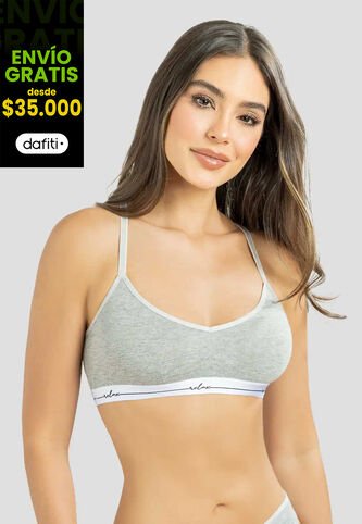 Top Mujer Gris Jaspe Fi 111700 Formas Intimas