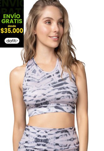 Top Para Mujer Estampado Tie Dye Rosa Malva FI Formas Intimas