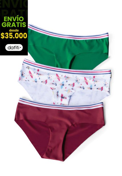 Cachetero Paq X3 Mujer Multicolor Fi 100682