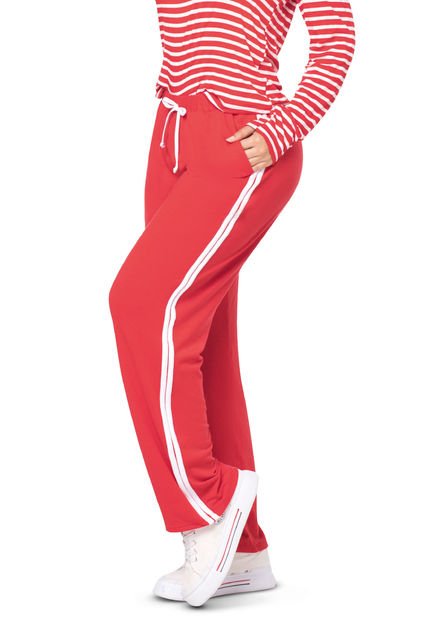 Pantalón Mujer Rojo Fi 3013