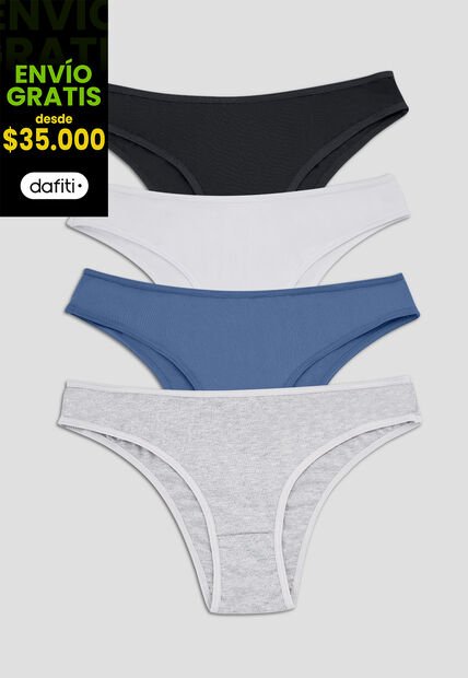 Tanga Paq X4 Mujer Multicolor Fi 110005