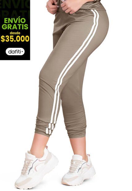 Pantalón Sudadera Mujer Taupe FI 91628