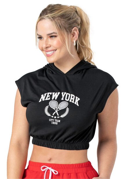 Camiseta Mujer Negro Fi 4998