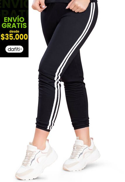 Pantalón Sudadera Mujer Negro FI 91628