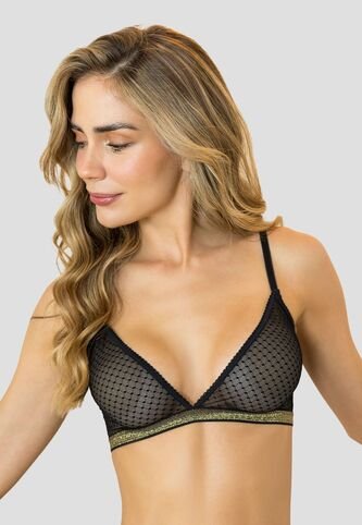 Bralette Mujer Negro Fi 112786 Formas Intimas