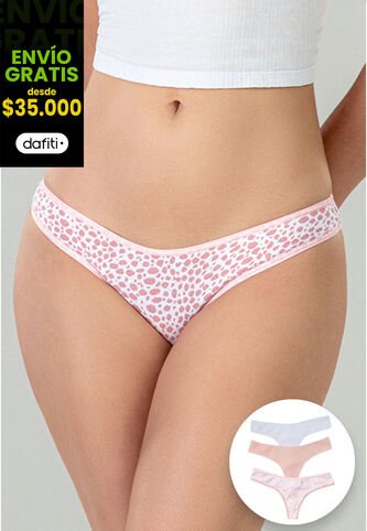 Brasilera Paq X3 Mujer Piel FI 96636 Formas Intimas