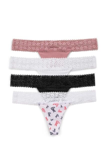 Brasilera Paq X4 Mujer Multicolor FI 1509