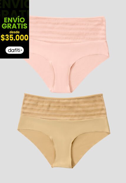 Cachetero Paq X2 Mujer Multicolor FI 4588