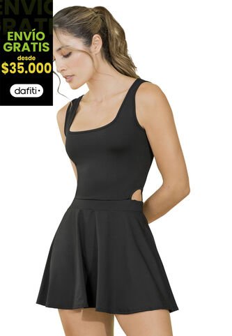 Vestido Mujer Negro FI 103165 Formas Intimas