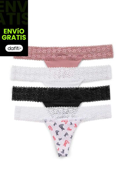 Brasilera Paq X4 Mujer Multicolor FI 1509