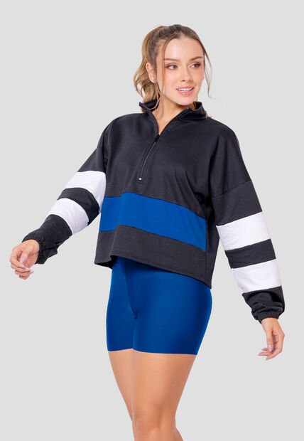 Buzo Mujer Negro Fi 109539