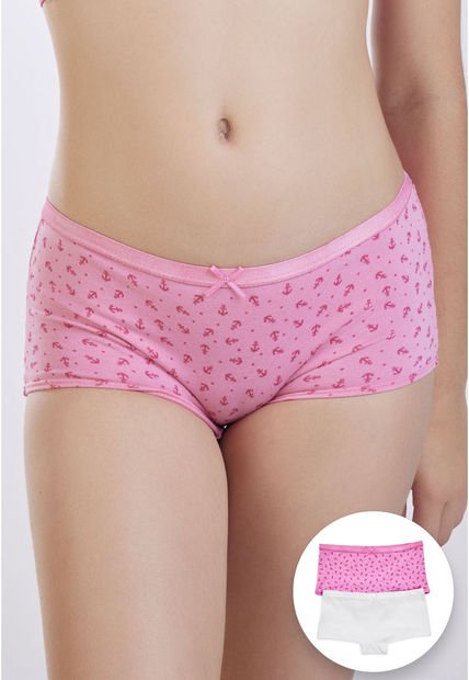 Cachetero Paq X2 Infantil Femenino Rosado FI 92352