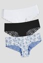 Cachetero Paq X3 Mujer Multicolor Fi 110000 de Formas Intimas