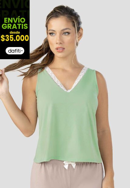 Camisilla Mujer Verde FI 100349