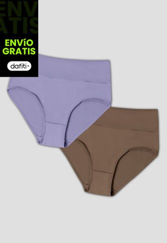 Cachetero Paq X2 Mujer Hortensia-Chocolate Fi 69007 Formas Intimas