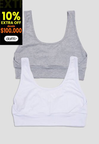 Top Paq X2 Mujer Bicolor Fi 110003 Formas Intimas