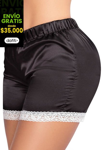 Short Mujer Negro Fi 83266