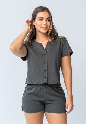 Conjunto Mujer Negro Cross Fi 107455 Formas Intimas