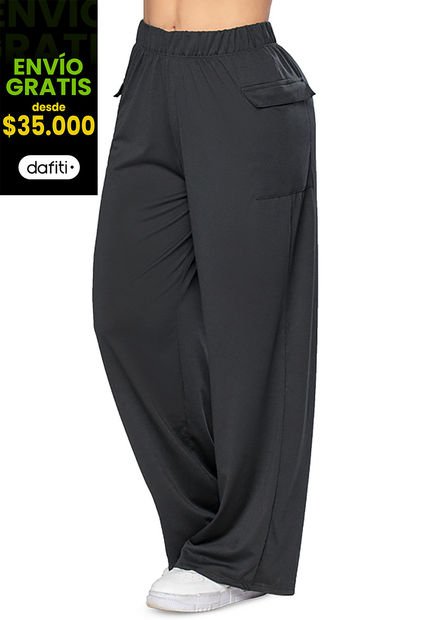 Pantalón Sudadera Mujer Negro FI 7338