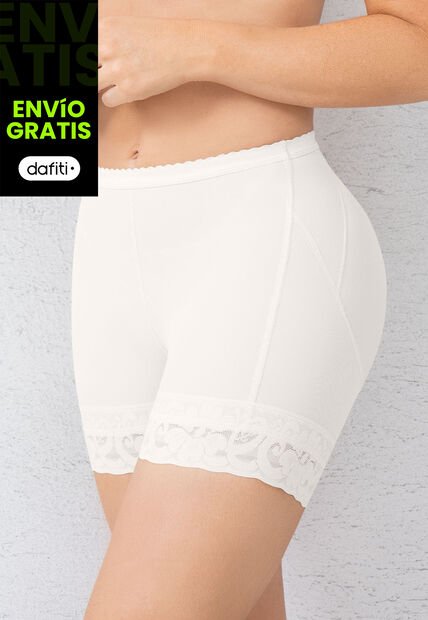 Short Levanta Cola Mujer Beige FI 105326