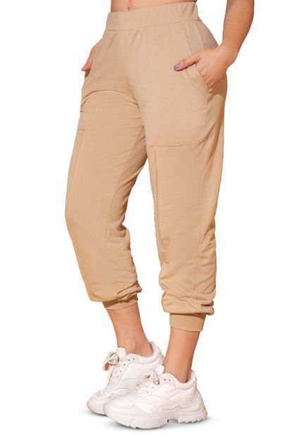 Pantalón Sudadera Mujer Marrón Fi 34880