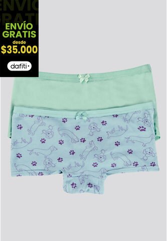 Bóxer Paq X2 Infantil Cristal FI 10005423 Formas Intimas