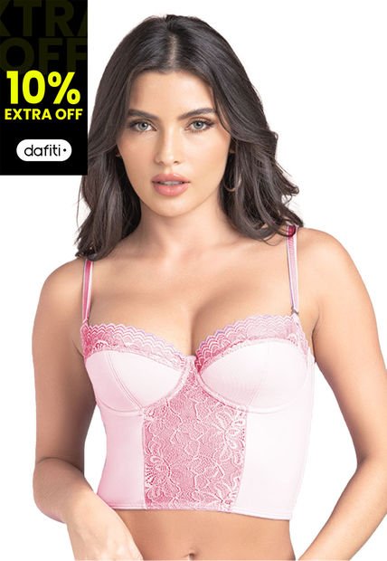 Imagen de Corset Mujer Palo De Rosa por Formas Intimas