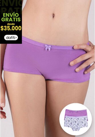 Bóxer Paq X2 Infantil Mora FI 79156 Formas Intimas