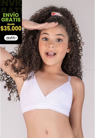 Brasier Principiante Infantil Blanco FI 79152 Formas Intimas